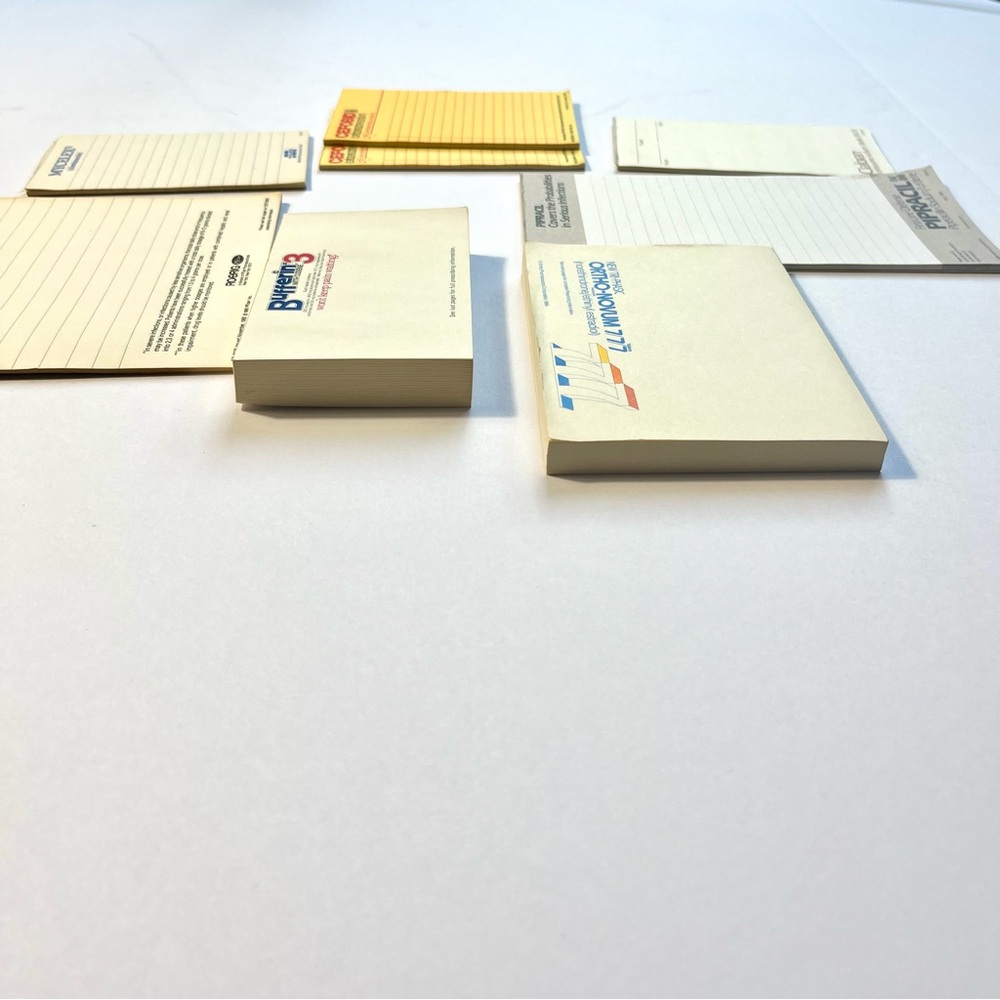 Vintage Prescription Drug Notepads Rx Rep Promo Medication Paper 80s Stationary - Picture 3 of 3